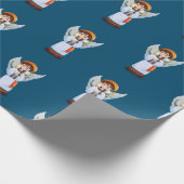 Oekraïense kerst engel cadeaupapier (Hoek)