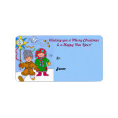 Oekraïense kerst etiket (Voorkant)