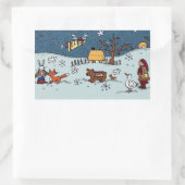 Oekraïense kerstavond rechthoekige sticker (Tas)