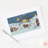 Oekraïense kerstavond rechthoekige sticker (Envelop)