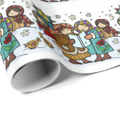 Oekraïense kerstCarollers Cadeaupapier (Rol Hoek)