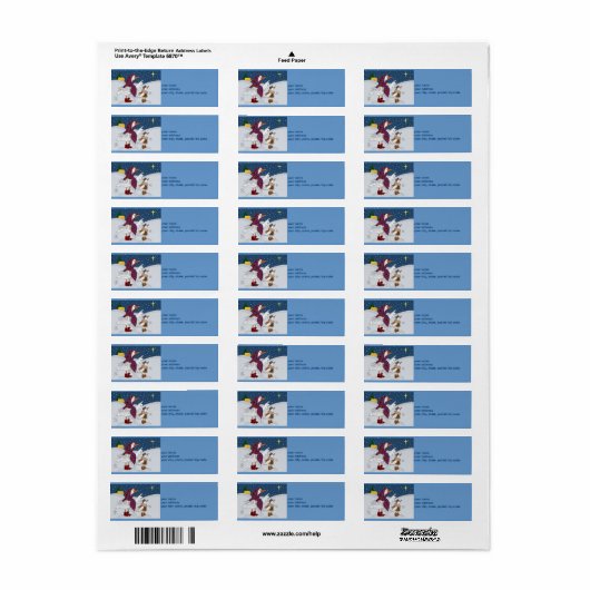 Oekraïense kerstkachka (Duck) Etiket (Full Sheet)