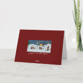 Oekraïense Kerstmis, Engelen, Dieren, Kinderen Feestdagen Kaart (Achterkant)