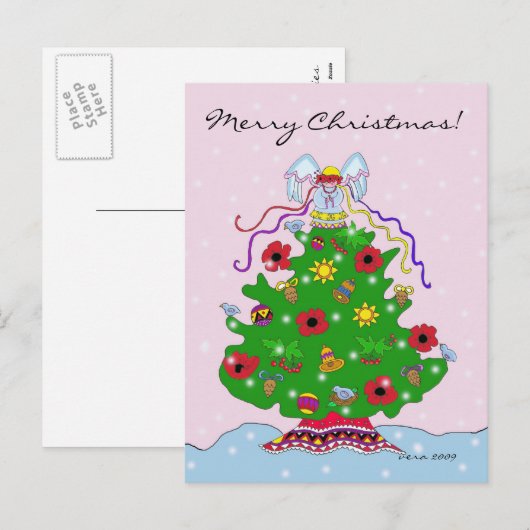 Oekraïense Kerstmis - Personaliseren Feestdagenkaart (Voorkant / Achterkant)