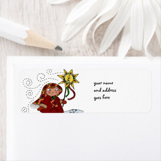 Oekraïense Kerstster Etiket (Insitu)