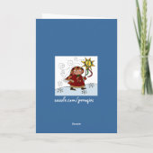 Oekraïense Kerstster Feestdagen Kaart (Achterkant)