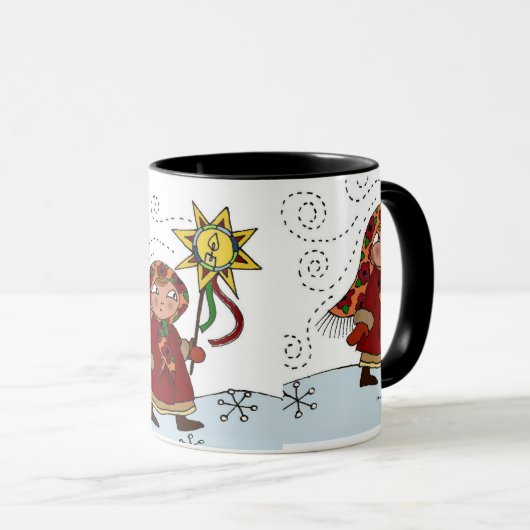 Oekraïense kerstster mok (Voorkant rechts)