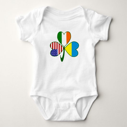 Oekraïense Klaverblad Vlag Romper (Voorkant)
