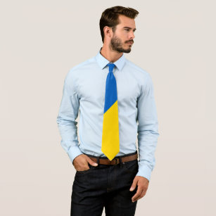 Oekraïense kleuren stropdas