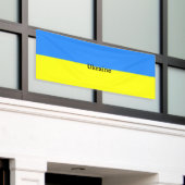 Oekraïense kleuren, vlag van Oekraïense banner (Buitenkant Gebouw)