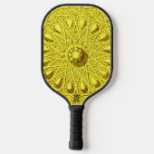 Oekraïense kleurenkrans pickleball paddle (Achterkant)