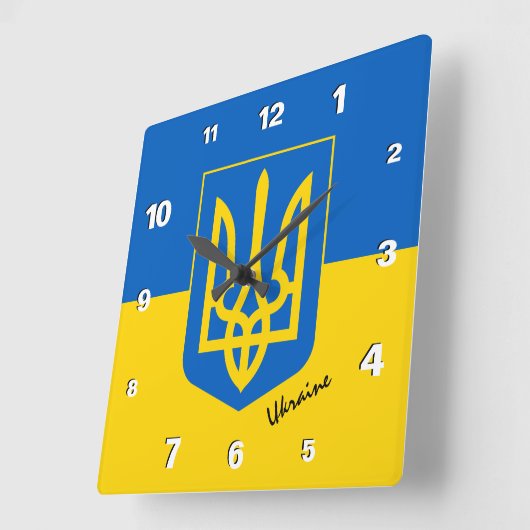 Oekraïense klok, patriottisch huis, Oekraïense vla Vierkante Klok (Hoek)