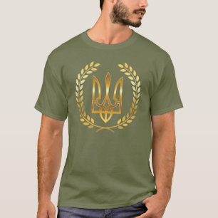 Oekraïense Krijger Gouden Drietand T-shirt