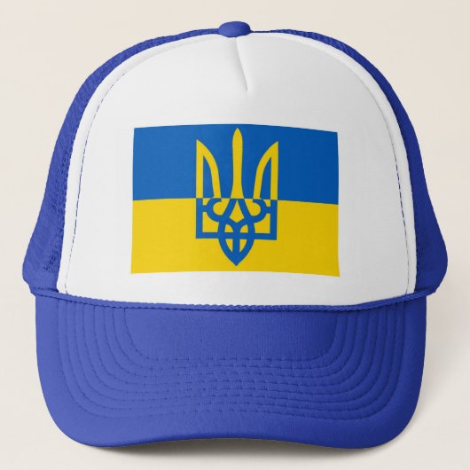 Oekraïense Krijger Trident Balcap Trucker Pet (Voorkant)