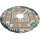 Oekraïense kruissteek: etnisch handgemaakt patroon kerstboom rok (Gekanteld)