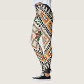 Oekraïense kruissteek: etnisch handgemaakt patroon leggings (Links)