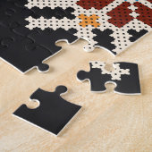 Oekraïense kruissteek: etnisch handgemaakt patroon legpuzzel (Zijkant)