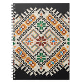 Oekraïense kruissteek: etnisch handgemaakt patroon notitieboek (Voorkant)