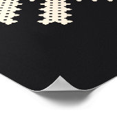 Oekraïense kruissteek: etnisch handgemaakt patroon poster (Hoek)