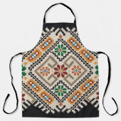 Oekraïense kruissteek: etnisch handgemaakt patroon schort (Voorkant)