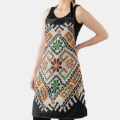 Oekraïense kruissteek: etnisch handgemaakt patroon schort (Insitu)