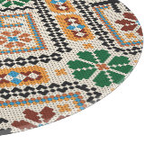 Oekraïense kruissteek: etnisch handgemaakt patroon snijplank (Hoek)