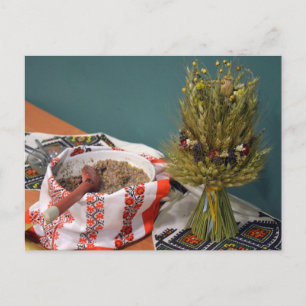 Oekraïense Kutya en Didukh Briefkaart