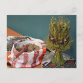 Oekraïense Kutya en Didukh Briefkaart (Voorkant)