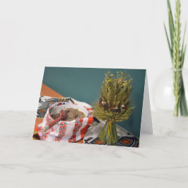 Oekraïense Kutya en Didukh Feestdagen Kaart