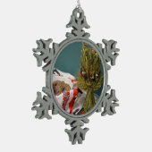 Oekraïense Kutya en Didukh Tin Sneeuwvlok Ornament (Links)