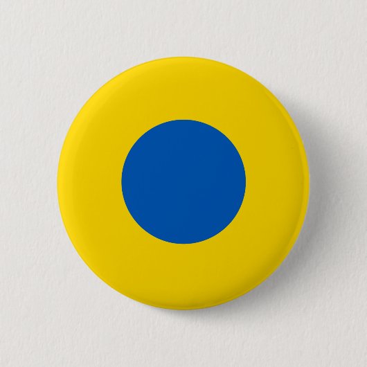 Oekraïense landenvlag rond symbool rond cirkel a ronde button 5,7 cm (Voorkant)