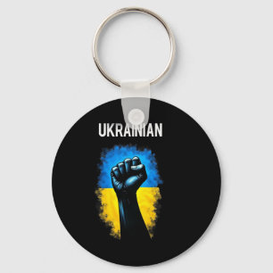 Oekraïense Legervlag Driehoekig Symbool Power Grip Sleutelhanger