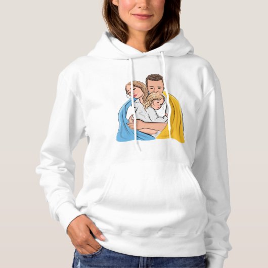 Oekraïense liefde hoodie (Voorkant)