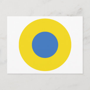 Oekraïense luchtmacht Roundel Briefkaart