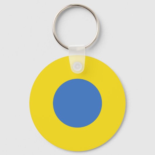 Oekraïense luchtmacht Roundel Sleutelhanger (Voorkant)