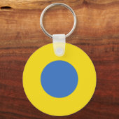Oekraïense luchtmacht Roundel Sleutelhanger (Voorkant)