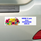 Oekraïense meisjes bumpersticker (Op auto)
