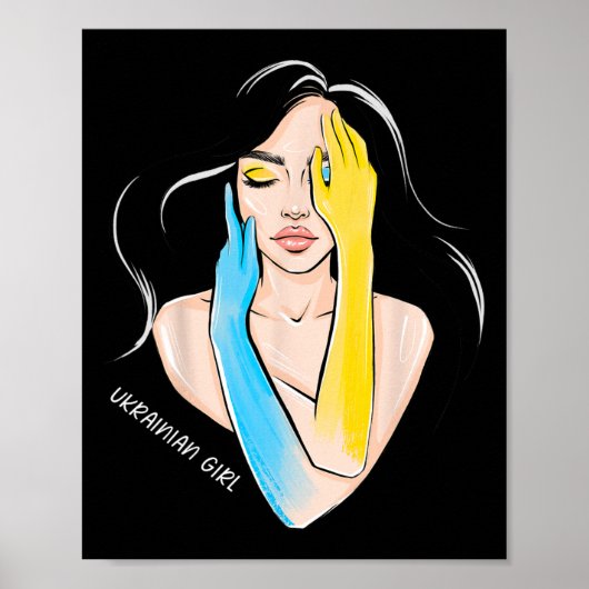 Oekraïense meisjes vrouwen poster (Voorkant)