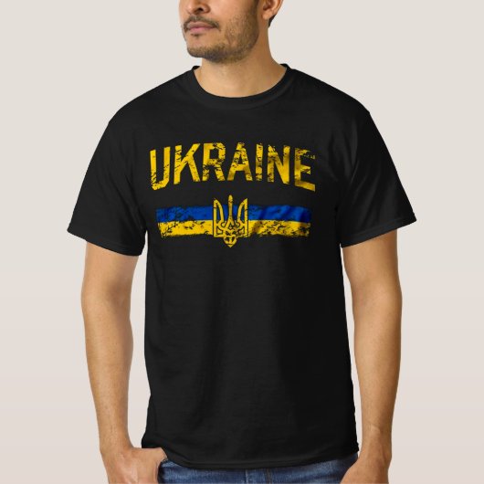 Oekraïense militaire klassieker t-shirt (Voorkant)
