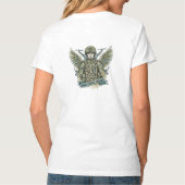 Oekraïense moderne militaire tattoo schets T-shirt (Achterkant)