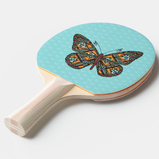 Oekraïense Monarch Ping Pong Paddle Tafeltennisbatje (Voorkant Gekanteld)