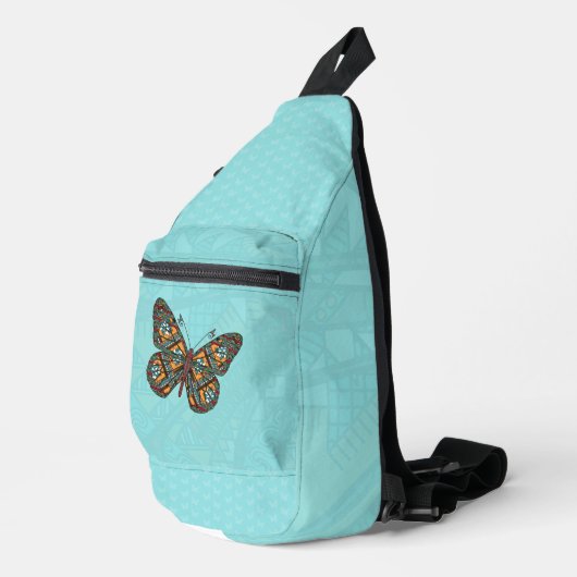 Oekraïense monarchvlinder sling bag (Rechterhoek)