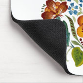 Oekraïense muis met bloemen muismat (Hoek)