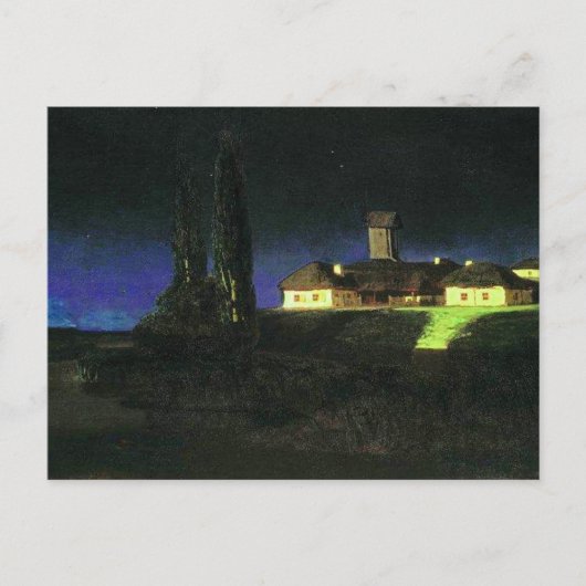 Oekraïense nacht door het Briefkaart Arkhyp Kuindz (Voorkant)