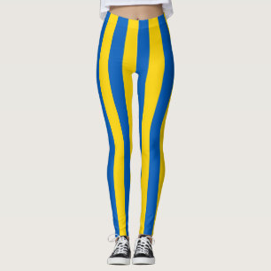 Oekraïense nationale vlag - kleuren verticale stri leggings