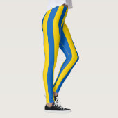 Oekraïense nationale vlag - kleuren verticale stri leggings (Rechts)
