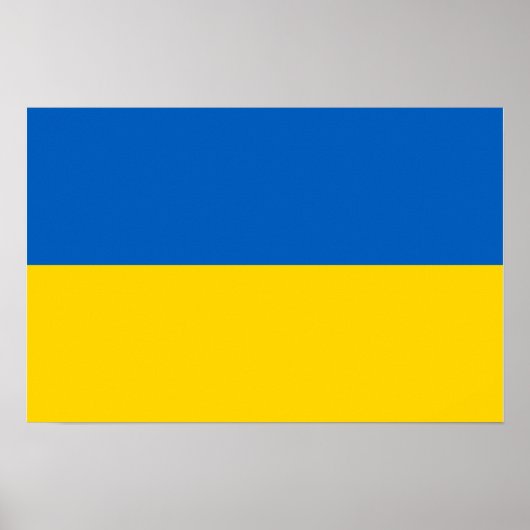 Oekraïense Nationale Vlag Poster (Voorkant)