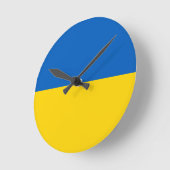 Oekraïense Nationale Vlag Ronde Klok (Hoek)
