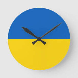 Oekraïense Nationale Vlag Ronde Klok