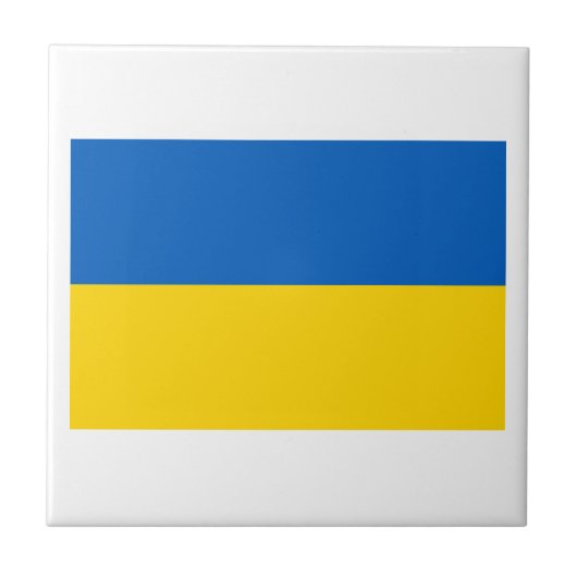 Oekraïense Nationale Vlag Tegeltje (Voorkant)